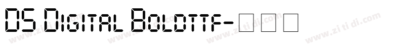 DS Digital Boldttf字体转换